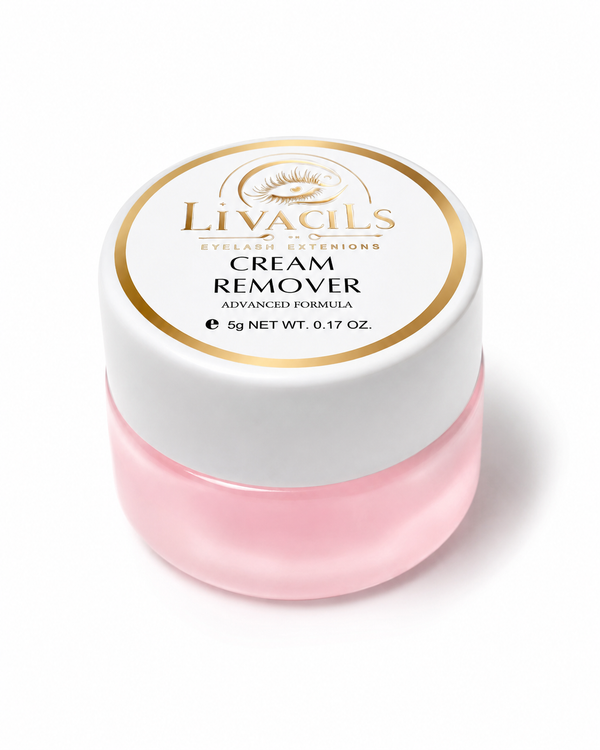Crème de dépose extensions de cils Livacils — retrait doux