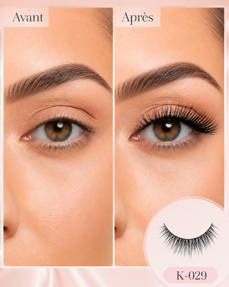Faux cils magnétiques Livacils, effet glamour