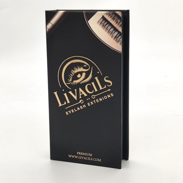 Extensions de cils soie 0.15mm courbure CC Livacils, volume captivant