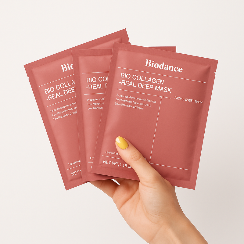 Collagène masque k-beauty texture