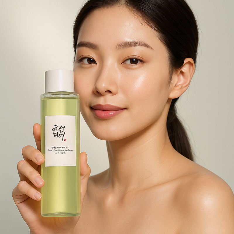 Toner Exfoliant Green Plum AHA BHA, Éclat & Texture Affinée Livacils