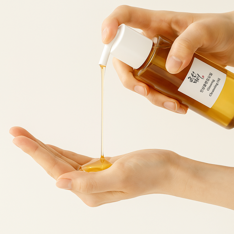 Huile Démaquillante Ginseng, Nettoyage Doux & Peau Nette Livacils